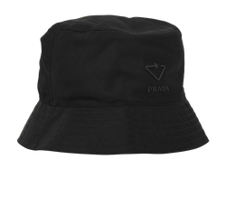 Prada Re-Nylon Bucket Hat, Polymide, Black, Sz L, 3*